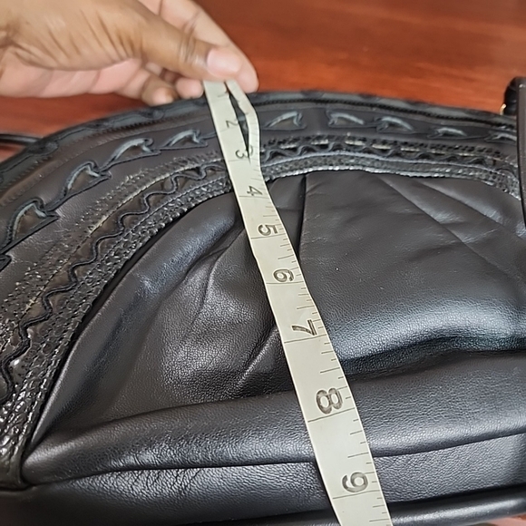 BRACCIALINI Vintage 80s Leather Handbag – Classic Italian Style - Picture 7 of 9